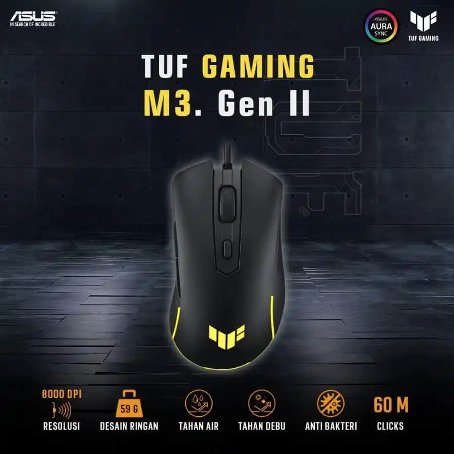 ASUS TUF M3 Oyuncu Mouse'u Dayanıklılık ve Performansın Güçlü Buluşması