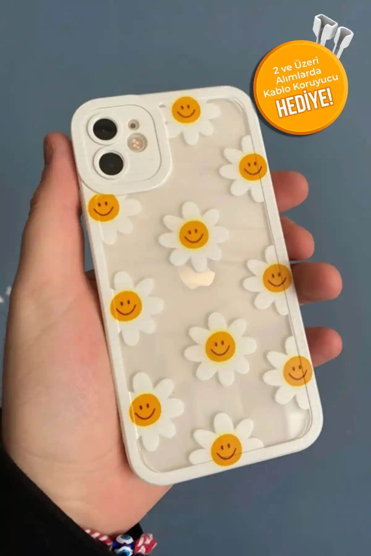 Apple iPhone 12 uyumlu desenli silikon kamera korumalı kılıfı