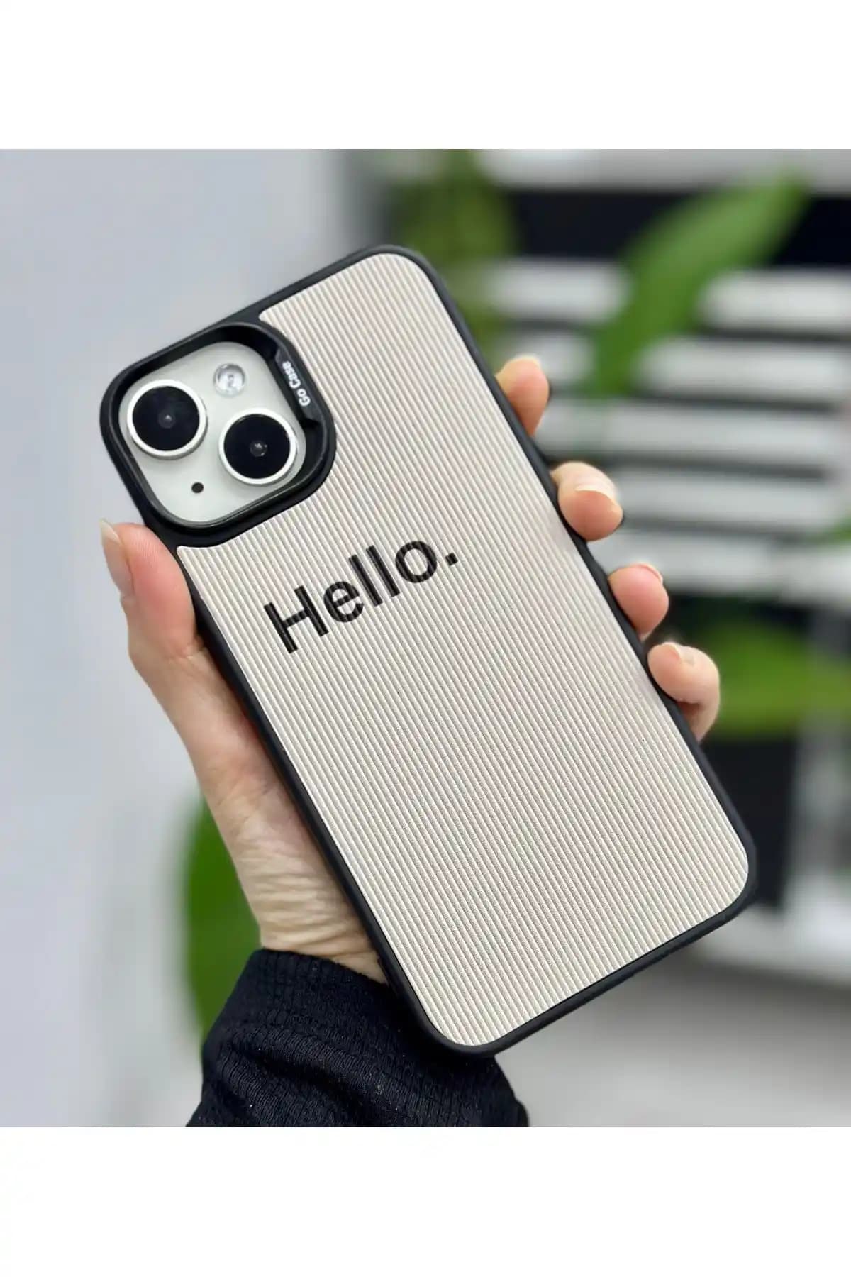 Go Aksesuar iPhone 13 ve 14 Uyumlu Modern ve Koruyucu Kaplama Kılıfı