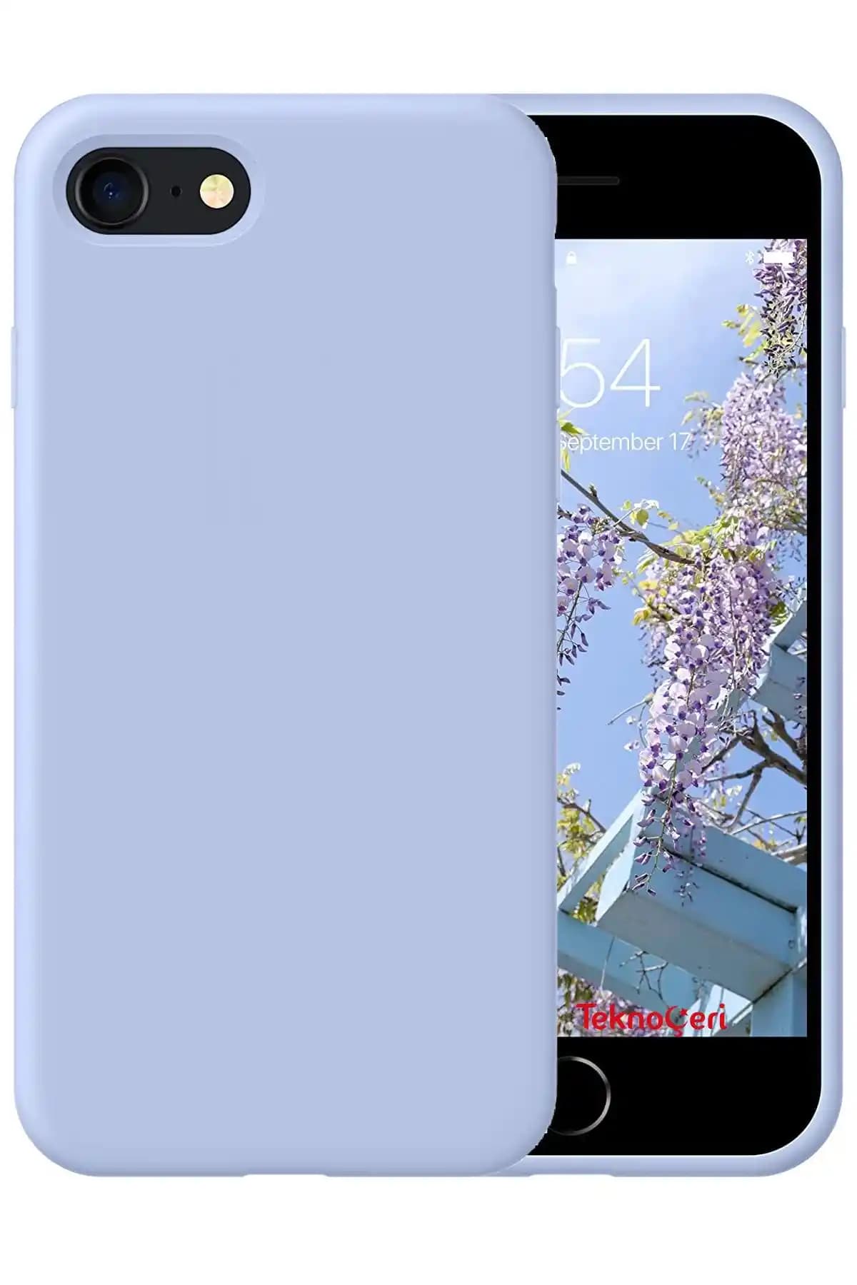 iPhone 7 ve 8 İçin Kadife Dokulu Silikon Kılıf Şık ve Koruyucu Tasarım