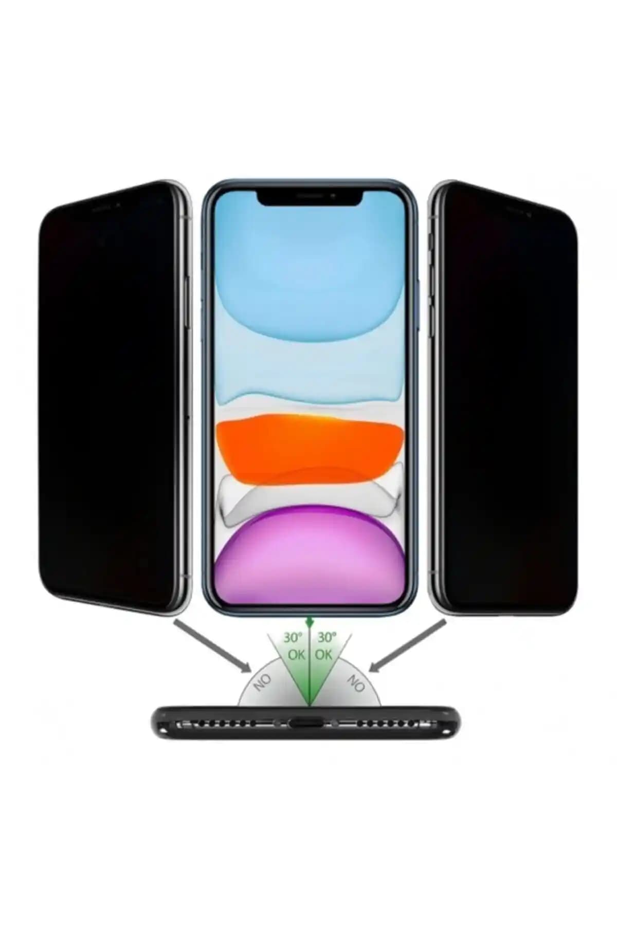 Powerfox Hayalet Cam iPhone 12 Pro Max için Üstün Koruma ve Estetik Sağlayan Ekran Koruyucu