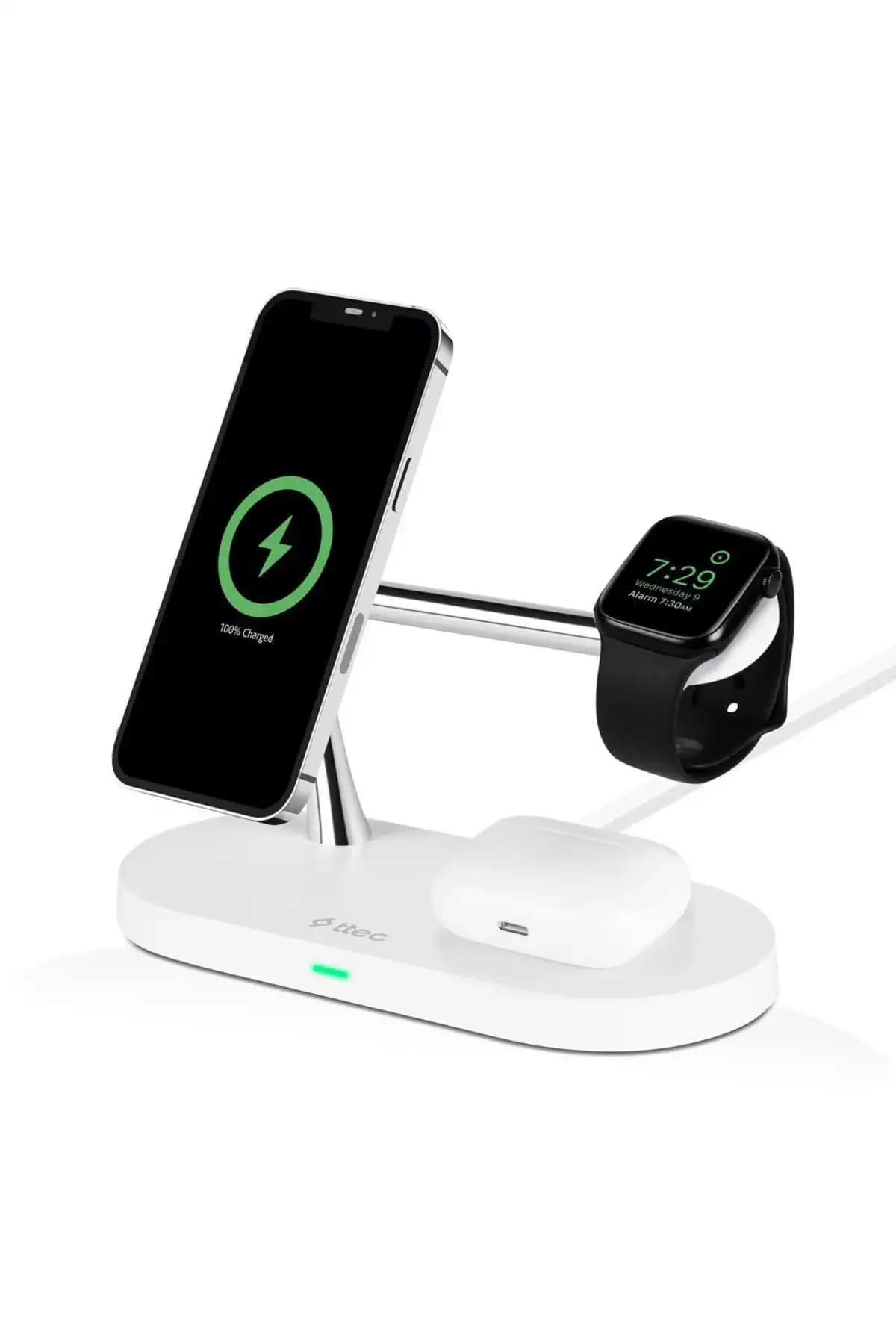 Ttec Aircharger Quattro M Magsafe Uyumlu Kablosuz Şarj Standı Gelişmiş Çoklu Şarj Çözümü