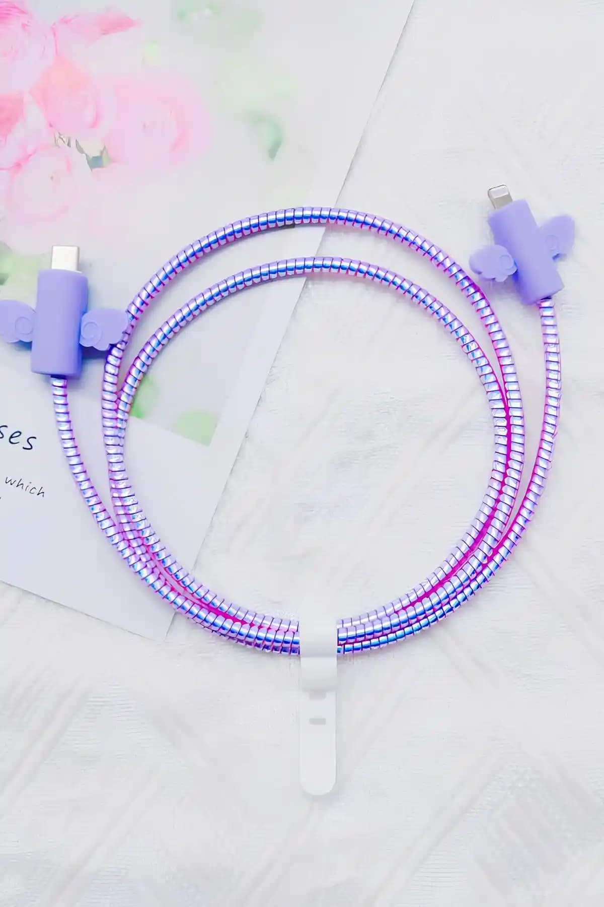 WANNA PROTECT Şarj Kablosu Koruma Seti Çoklu Telefon Uyumlu Şık ve Dayanıklı Tasarım