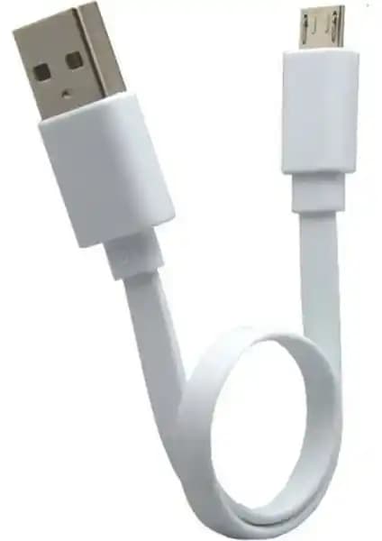 Adaman Premium Serisi 17 cm Kısa Micro USB Şarj Kablosu Güçlü ve Dayanıklı Mobil Cihazlar İçin