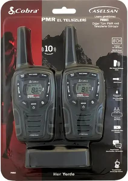 Aselsan PM-985 Pmr 2'li El Telsizi: Yüksek Performanslı ve Dayanıklı Profesyonel İletişim Cihazı