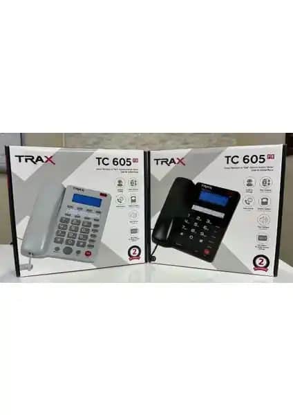 AYDOGANTICARET44 Ekranlı Masaüstü Kablolu Telefon TC-605 Gelişmiş Özelliklerle Çalışma ve İletişim