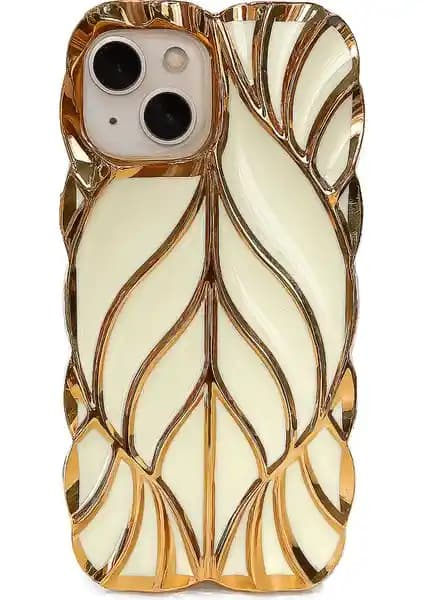 CepStok iPhone 15 Kılıfı Yaprak Desenli Silikon Koruma ve Şıklık Sunar