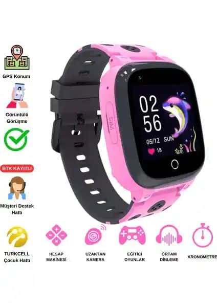 Jetzu 4G Görüntülü Çocuk Saati Güvenli İletişim ve Konum Takibi Özellikleriyle