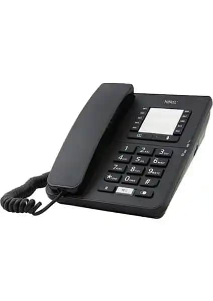Karel TM142 Siyah Kablolu Telefon Ev ve Ofis Kullanımı İçin Güçlü ve Dayanıklı Çözüm
