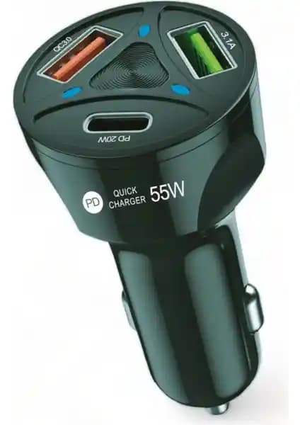 Leastra 3 Çıkışlı Destekli Oto Şarj Aleti Güç ve Çok Fonksiyonellik Bir Arada