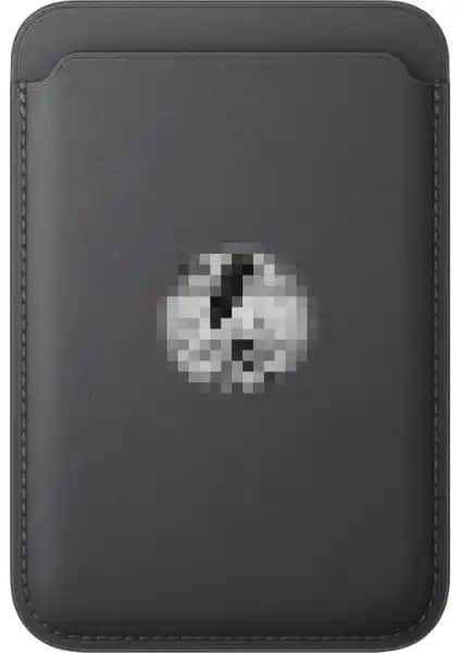 Magicase iPhone MagSafe Uyumlu Suni Deri Logolu Cüzdan Kartlık Günlük Kullanım