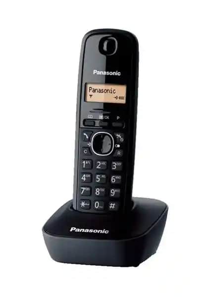 Panasonic KX-TG1611 Siyah DECT Telefonu: Şık Tasarım ve Uzun Ömürlü Kullanım