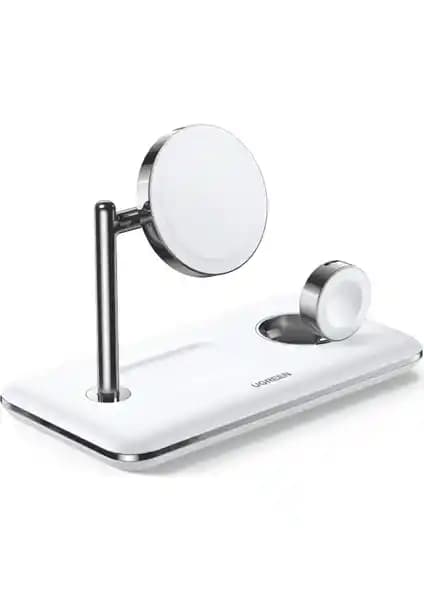 Ugreen 3’ü 1 Arada Kablosuz Şarj Standı: Çok Fonksiyonlu ve Güvenli Şarj Çözümü