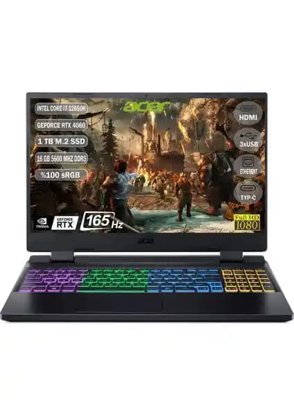 Acer Nitro 5 AN515-58: 12. Nesil i7 ve RTX 4060 ile Dengeli Oyun Dizüstüsü Gücü