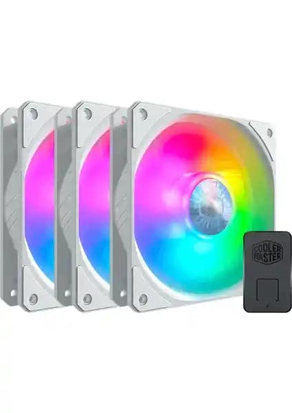 Cooler Master SickleFlow 120 ARGB Beyaz 3x120mm Kasa Fan Seti İnceleme ve Özellikler
