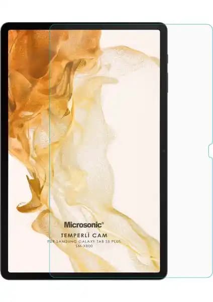 Galaxy Tab S10 Plus X820 için Dayanıklı 2.5D Temperli Cam Ekran Koruyucu ile Net Görünüm