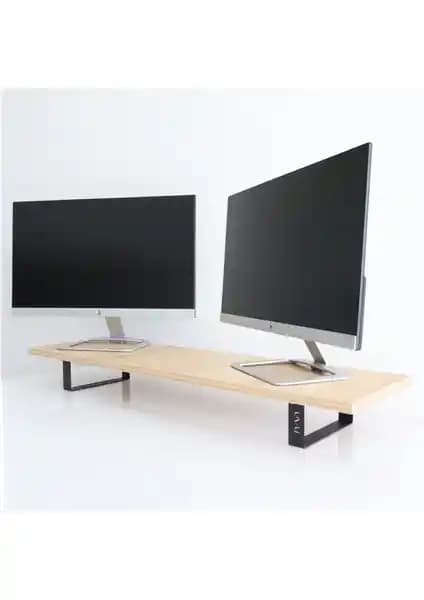 Hansdo Dual Monitör Standı: Ergonomik Göz Hizasında İkili Monitör Yükseltici ve Masa Düzeni