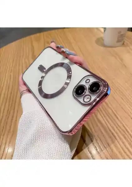 iPhone 15 Şeffaf Silikon Kılıfı Kamera Lens Koruması ve MagSafe Uyumlu, İnce Tasarım