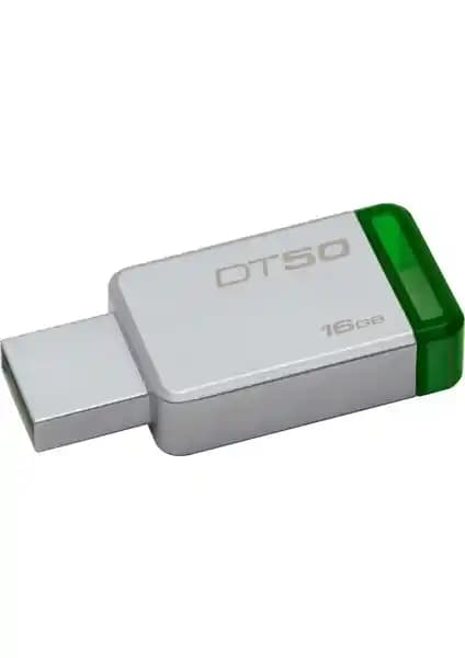Kingston DataTraveler50 16GB USB 3.0 Bellek: Kapaksız Tasarım ve Dayanıklı Metal Kasa