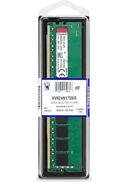 Kingston KVR24N17S8-8 DDR4 8GB 2400MHz Bellek Modülü: Uyum ve Performans Analizi