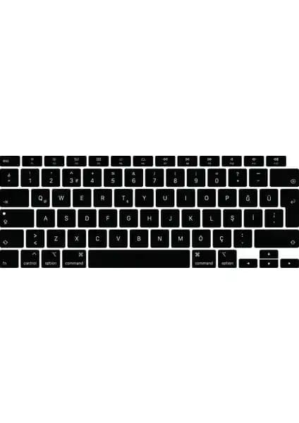Kızılkaya Türkçe Q Silikon Klavye Koruyucu MacBook Air 13 (2020 A2337, M1) için Koruma