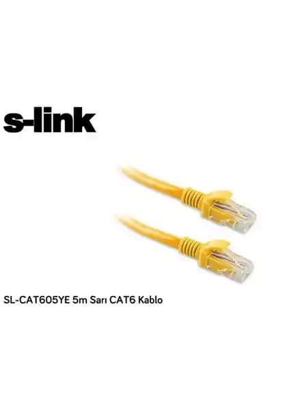 S-Link SL-CAT605YE 5M Sarı Cat6 Kablo: Teknik Özellikler ve Kullanıcı Görüşleri