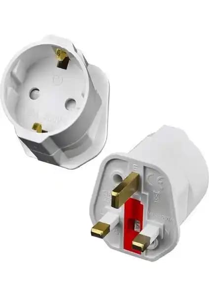 Şahnet İngiliz Erkek Türk Dişi Universal Priz Dönüştürücü: Seyahat İçin Mekanik Bağlantı