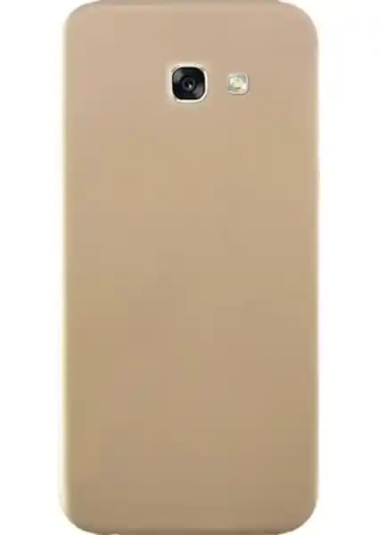 Tekno Grup Galaxy A5 2017 Mat Premium Silikon Kılıfı - Gold uyumlu ve ince tasarım