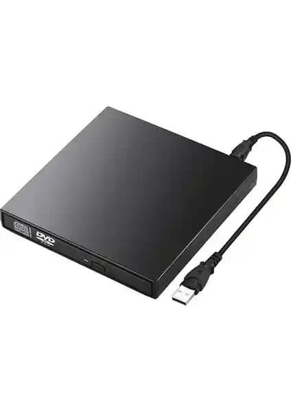 TriLine Harici DVD-RW USB 2.0 Sürücü: Tak-Çalıştır ve Çok Platform Desteği, Taşınabilir