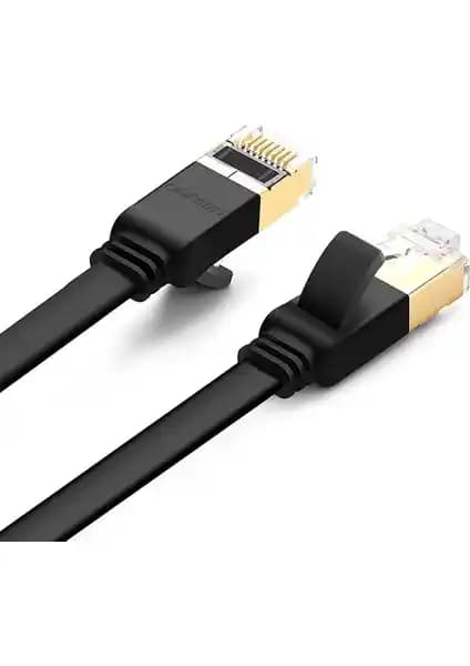 Ugreen CAT7 U/FTP Yassı Ethernet Kablosu 8 m ile 10 Gbps Hız ve 600 MHz Bant Genişliği Sağlar