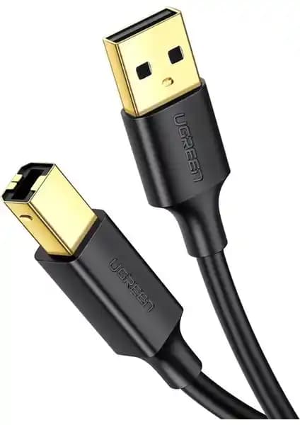 UGREEN USB To USB-B Yazıcı Tarayıcı Kablo 1.5m – USB 2.0, Altın Kaplama, Shielded