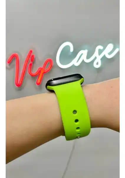 Vip Case Apple Watch Spor Silikon Kordonu: 38-41mm SE Uyumlu, Hafif ve Dayanıklı Tasarım