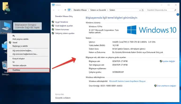 Bilgisayar Özelliklerini Öğrenme Yöntemleri ve Detaylı Kontrol İpuçları