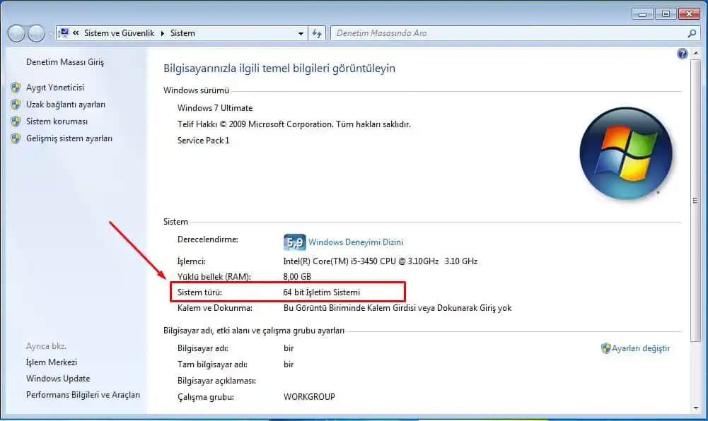 Bilgisayarınızın kaç bit olduğunu öğrenmenin en kolay ve doğru yolları