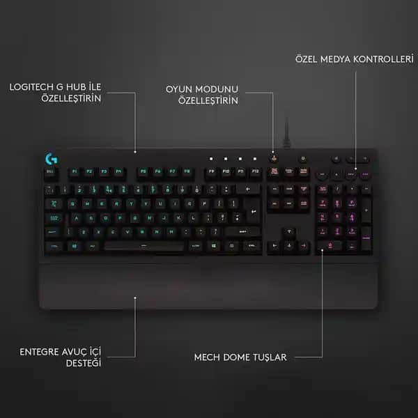 G213 Logitech RGB Oyun ve Günlük Kullanım Klavyesi Özellikleri ve Avantajları
