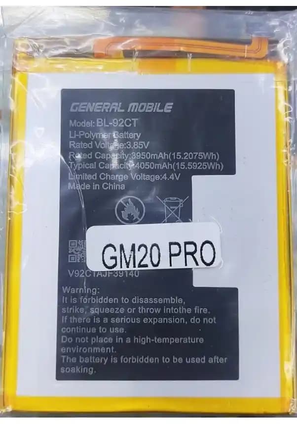 GM20 Pro Batarya Özellikleri ve Yedek Seçenekleri ile Uzun Süreli Kullanım