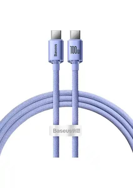 Baseus Crystal Shine 100W 120 cm PD Type-C Şarj Kablosu Mor Özellikleri ve İncelemesi