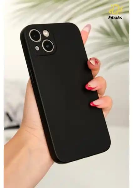 Fibaks iPhone 13 Kadife Soft Silikon Kılıf Kamera Koruma ve Dayanıklılık