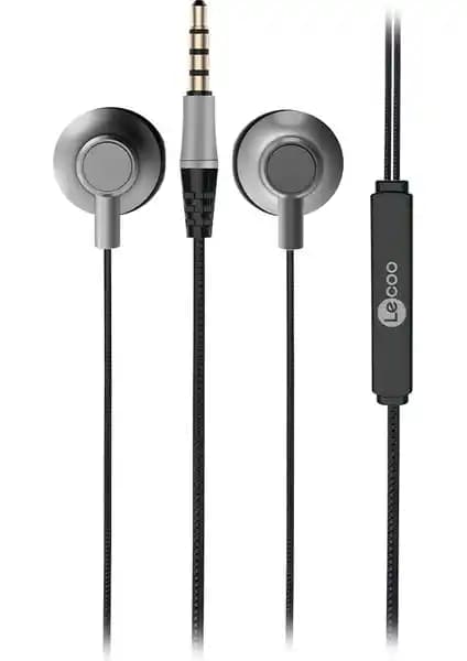Lecoo EH101 Kablolu 3.5mm Jacklı Kulak İçi Mikrofonlu Kulaklık Siyah Tasarım ve Performans