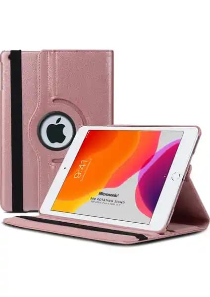 Microsonic Apple iPad 10.2'' 9. Nesil Deri Kılıf 360° Dönen Stand ile Fonksiyonel Koruma