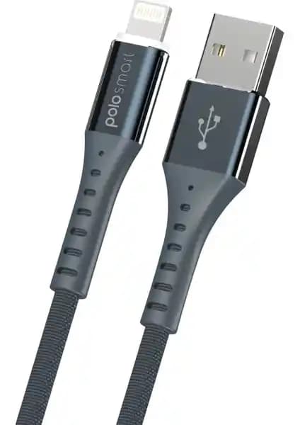 Polosmart PSM25 Lightning LED Aydınlatmalı Şarj ve Data Kablosu - Dayanıklı ve Hızlı