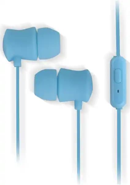 Powerway M9 Mikrofonlu Kulaklık Mavi: Kablolu Kulakiçi Stereo Ses ve Konfor