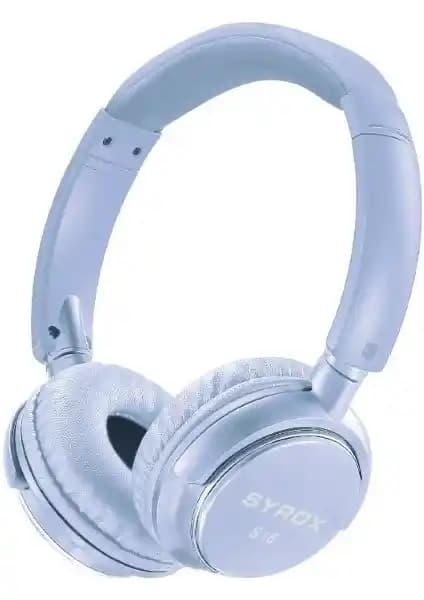 Syrox S16 Kablosuz Bluetooth Kulak Üstü Kulaklık: Çoklu Bağlantı ve Konforlu Tasarım
