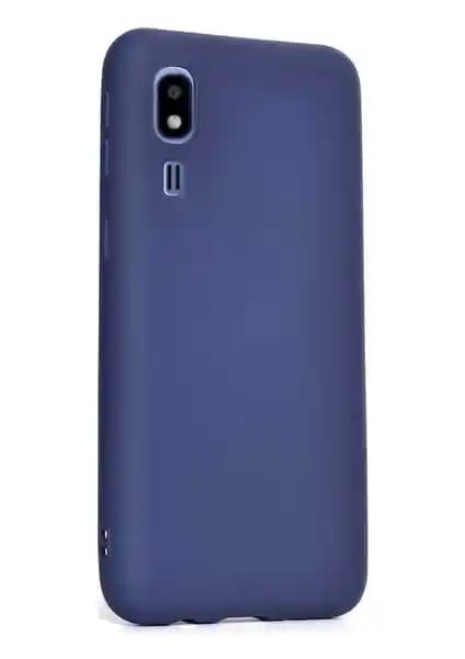 Tekno Grup Samsung Galaxy A2 Core Mat Premium Silikon Kılıf Lacivert - İnce ve Dayanıklı