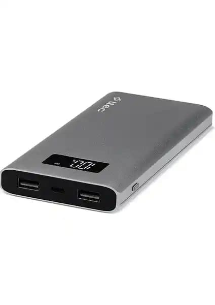 Ttec AlumiSlim LCD 10000mAh Taşınabilir Şarj Aleti Uzay Grisi - Şık ve Fonksiyonel