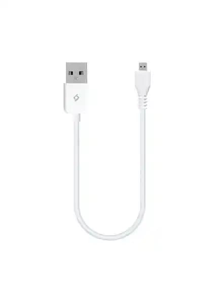 Ttec MiniCable 30cm Micro USB Kablosu Beyaz - Kısa, Esnek ve Fonksiyonel