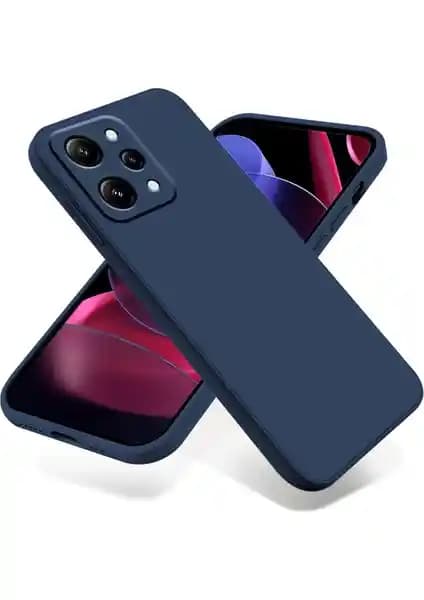 Xiaomi Redmi 12 için Kip GSM Kamera Korumalı Kadifemsi TPU Silikon Kılıf