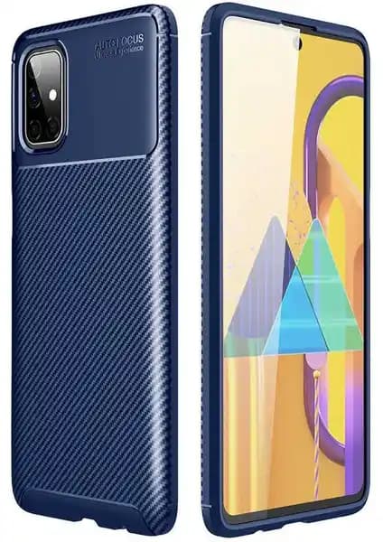 Zore Galaxy M51 Kılıf Negro Silikon Kapak - Dayanıklı ve Şık Lacivert Koruma