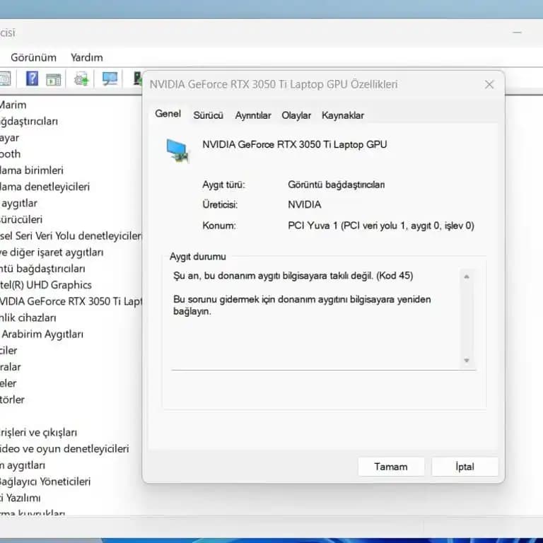 Laptoplarda Ekran Kartını Görmeme Sorunu Nedenleri ve Çözüm Yolları