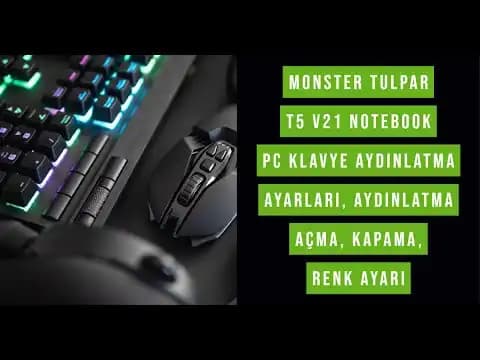 Monster klavye ışığını nasıl açabilir ve kişiselleştirebilirsiniz
